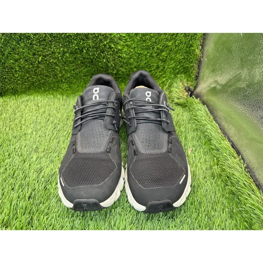 On Running Cloud 5 59.98904 Athletic Sneaker Women's 8.5 Black Mesh Sports Gym